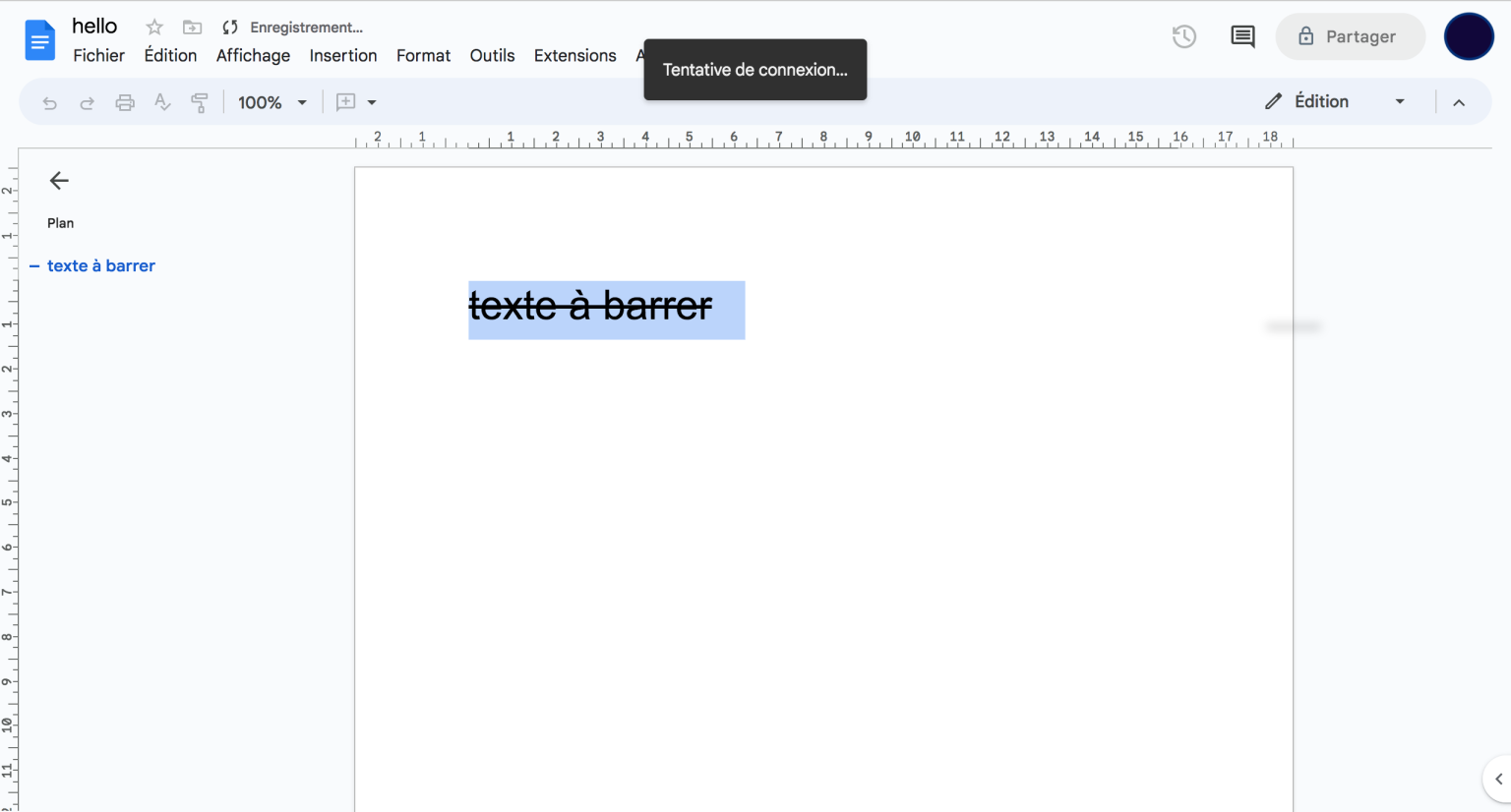 Barrer du texte sur Google Docs astuces et conseils pratiques